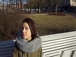 Enchanting Teenie Widens Legs At A Casting To Get Poked Well