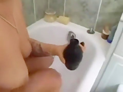 English Anal Addict Gets a Big Bag