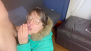 Enormous Cumshot In My Mouth Almost Made Me Gag!