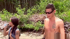 Ethnic little teen 18+ facial