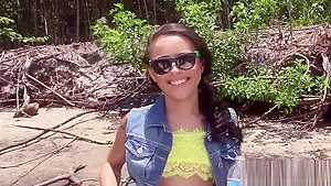 Ethnic little teen 18+ facial