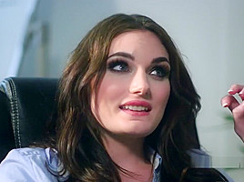 Euro Business Woman Bangs Monster Cock