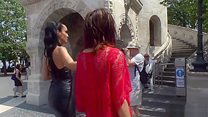 Euro babe fuck in restaurant