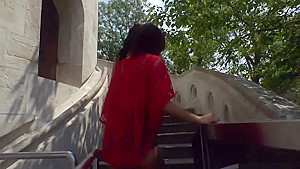 Euro babe fuck in restaurant