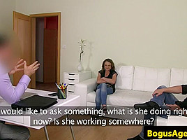 Euro casting milf amateur doggystyled on couch