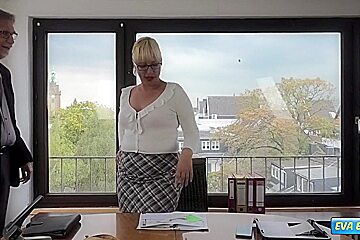 Eva Engel - Naughty Cock Addicted Secretary Fucks With Shy Job Applicant