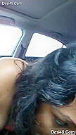 Exclusive- Desi Nri Boob Sucking And Blowjob In Car
