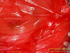 Extreme Plastic Fetish Sex With Femdom Milf
