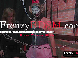 FRENZYBDSM Mature Masochist Montage Playing With Clamps