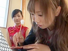 Fabulous Japanese slut Ran Fujii, Rina Ishikawa, Kaede Oshiro in Exotic Group Sex JAV clip