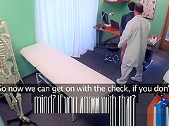 FakeHospital Sexy Aussie tourist with big tits loves the DR