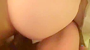 Fascinating Brunette teen 18+ Lies On The Bed And Relishes A De