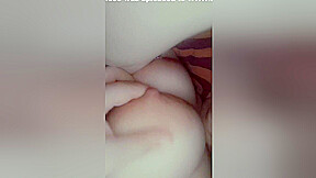 Fat Slut Plays With Her Boobs & Licks Her Nipples