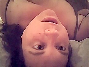 Fat whores face an tits while she talks dirty and cums for Step daddy