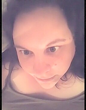Fat whores face an tits while she talks dirty and cums for Step daddy
