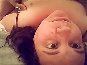 Fat whores face an tits while she talks dirty and cums for Step daddy