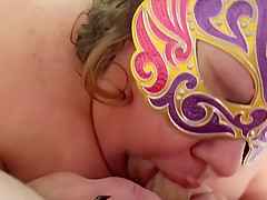 Fatty Girl Chokes Sucking Cock