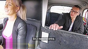 Female Fake Taxi Bored busty driver swaps fare for hot taxi