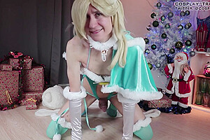 Femboy Rosalina Velvet Xmas Ride