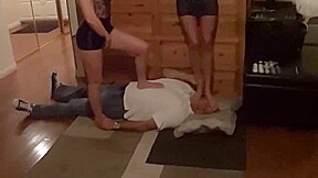 Femdom Barefeet Trampling
