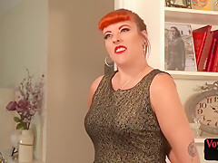 Femdom Redhead Lingerie Milf Enjoys My Cock Teasing Session