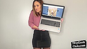 Femdom SPH solo babe insults small dicks in dirty talk video