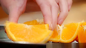 Fiery redhead teen 18+ toying box in kitchen