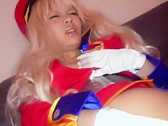 Fine-looking asian lady is attending in cosplay XXX movie