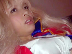 Fine-looking asian lady is attending in cosplay XXX movie