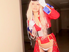 Fine-looking asian lady is attending in cosplay XXX movie