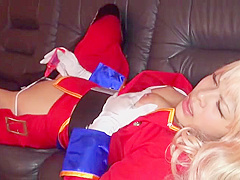 Fine-looking asian lady is attending in cosplay XXX movie