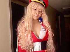 Fine-looking asian lady is attending in cosplay XXX movie
