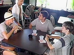 Five Gay Twinks Cock Sucking Oral Sex Orgy
