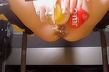 Foot Fetish And Pussy Stuffing