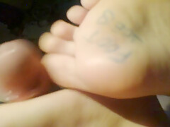 Footjob Whit A Friend Mariana
