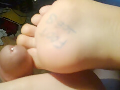 Footjob Whit A Friend Mariana