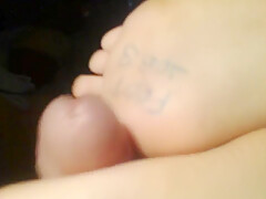 Footjob Whit A Friend Mariana