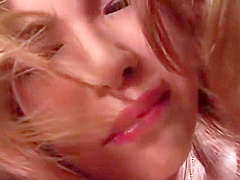 Foxy Japanese nymph taking starved pecker between huge tits