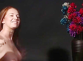 Foxy Model Gets Sperm Shot On Her Face Sucking All The Spunk