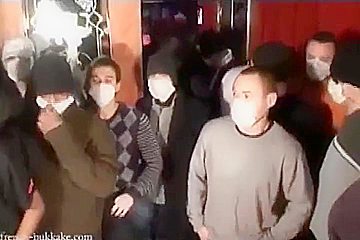 French Amateur Bukkake With Cumshot Cum