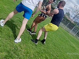 French cheerleader natural fit girl piss and anal DP ATM ATP DESTROYED 2one 1 - PissVids