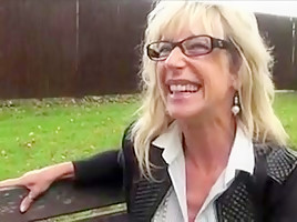 French milf DP outdoors