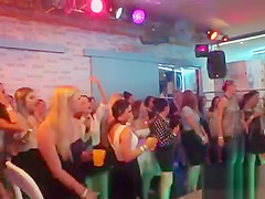 Frisky teenies get totally crazy and naked at hardcore party