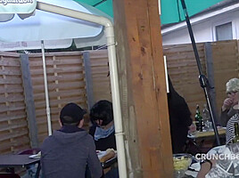 Fucked Raw By Straight Outdoor Restaurant - CrunchFrenchBareback