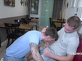 Fucked Raw By Straight Outdoor Restaurant - CrunchFrenchBareback