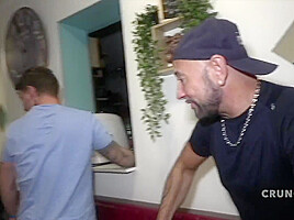 Fucked Raw By Straight Outdoor Restaurant - CrunchFrenchBareback