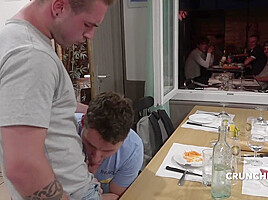 Fucked Raw By Straight Outdoor Restaurant - CrunchFrenchBareback