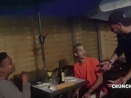 Fucked Raw By Straight Outdoor Restaurant - CrunchFrenchBareback