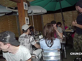 Fucked Raw By Straight Outdoor Restaurant - CrunchFrenchBareback