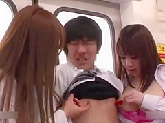 Fucked by Group of Girls on Train
